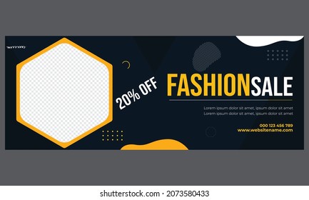 Winter Fashion Sale 2021 Extraordinary Facebook cover template design