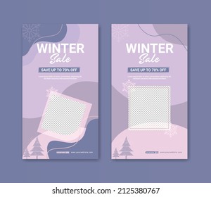 Winter Fashion Sale Instagram Post Template, Instagram Story Template, Social Media Post Template For Sale 