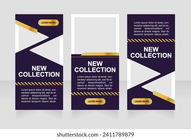 Winter fashion trends web banner design template. Clothing brand. Vector flyer with text space. Advertising placard with customized copyspace. Printable poster for advertising. Arial font used