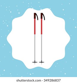 Winter fashion wear and accesories graphic design, vector illustration