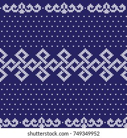 Winter festive Christmas knitted pattern woolen knitted 2018