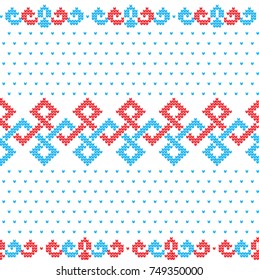 Winter festive Christmas knitted pattern woolen knitted 2018