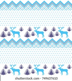 Winter festive Christmas knitted pattern woolen knitted 2018