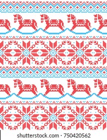 Winter festive Christmas knitted pattern woolen knitted 2018