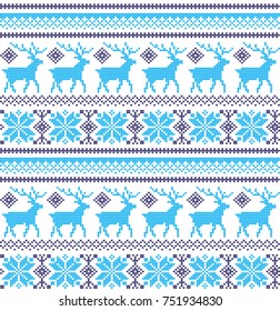 Winter festive Christmas knitted pattern woolen knitted 2018
