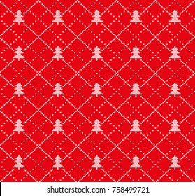 Winter festive Christmas knitted pattern woolen knitted