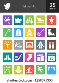 Winter Filled Icons