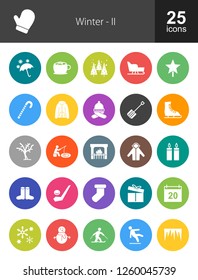 Winter Filled Icons