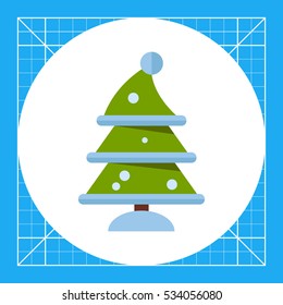 Winter Fir Tree Icon