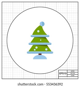 Winter Fir Tree Icon