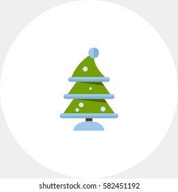 Winter Fir Tree Icon