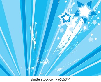 Winter fireworks background