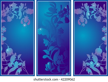 winter floral banners