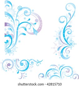 Winter floral elements. Part 1.