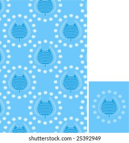 Winter flower pattern