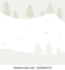 Winter forest. Christmas seamless pattern
