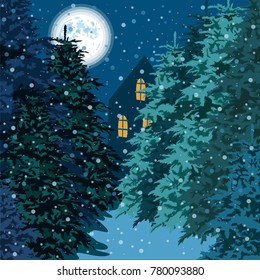 winter forest landscape