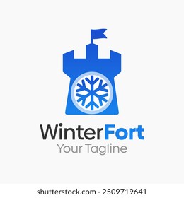 Plantilla de diseño de logotipos de Winter Fort. Bueno para empresas, agencias, comunidad y Organización