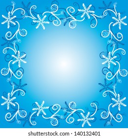 winter frame. abstract art