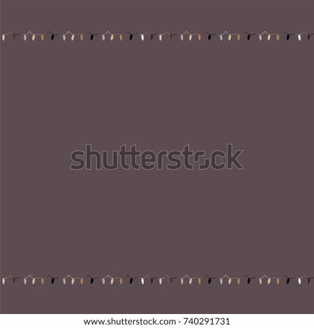 Winter Frame with glittering golden Lights. For cards, postcards, cup, prints, templates, banners, posters, etc.