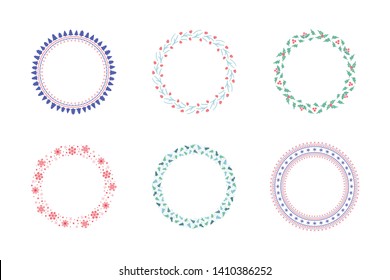 Winter Frame Pack Wreath Decoration Pattern