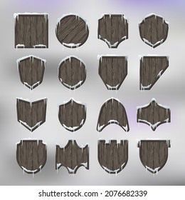 Winter Frosted Wooden Frames Collection