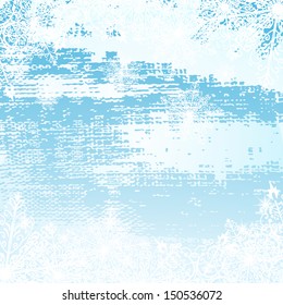 winter frozen grunge background vector