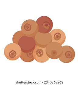 Winter fruit icon cartoon vector. Mulled wine. Fruit food