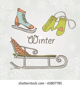 Winter fun card