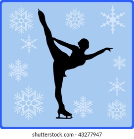 winter game button figure skating