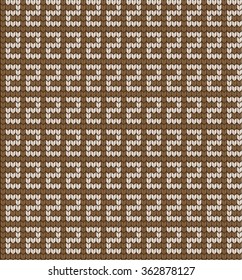 Winter geometric jacquard knitted pattern