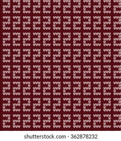 Winter geometric jacquard knitted pattern