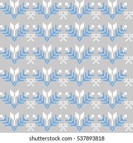 winter geometric seamless pattern 