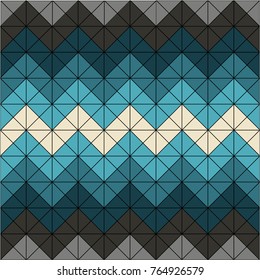 Winter geometry seamless pattern