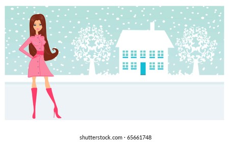 winter girl
