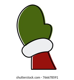 Winter glove cartoon