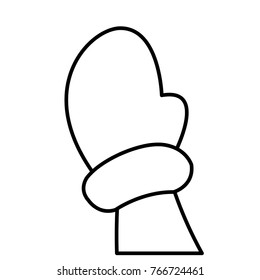 Winter glove cartoon