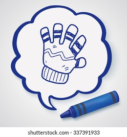 winter glove doodle