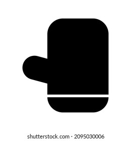 icono de guante de invierno o logotipo símbolo de signo aislado ilustración vectorial - iconos vectoriales de estilo negro de alta calidad
