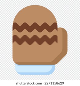 Winter glove icon. Warm winter glove. Simple illustration of winter glove. Vector illustration