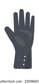 Winter glove Warm Clothes. Vector illustration