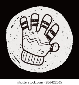 winter gloves doodle