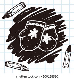 winter gloves doodle