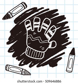 winter gloves doodle