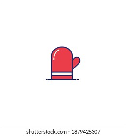 WINTER GLOVES FILLED LINE ICON
