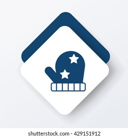 winter gloves icon