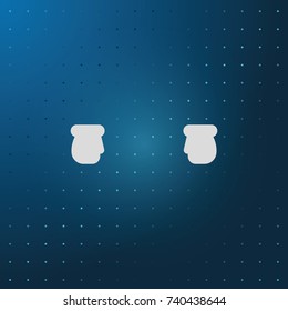 Winter gloves icon.