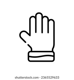 Winter Gloves Icon autumn vector stock illustration.