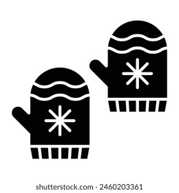 Winter Gloves Icon Design For Personal And Commercial Use