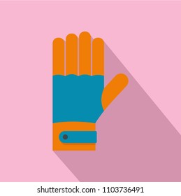Winter gloves icon. Flat illustration of winter gloves vector icon for web design